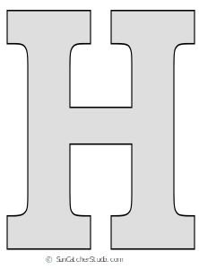 Home буквы трафарет