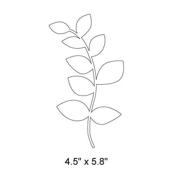 Трафарет ветки