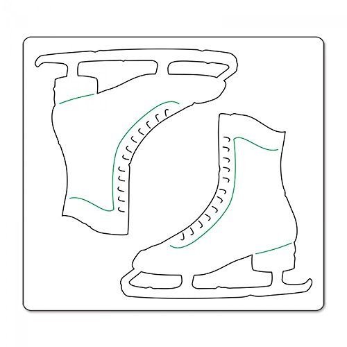 Коньки трафарет
