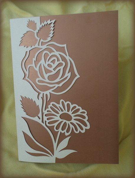 Открытка вытынанка