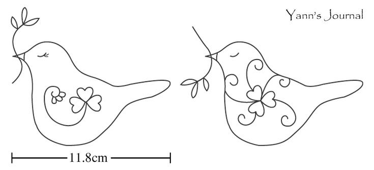 Трафарет птички для детей