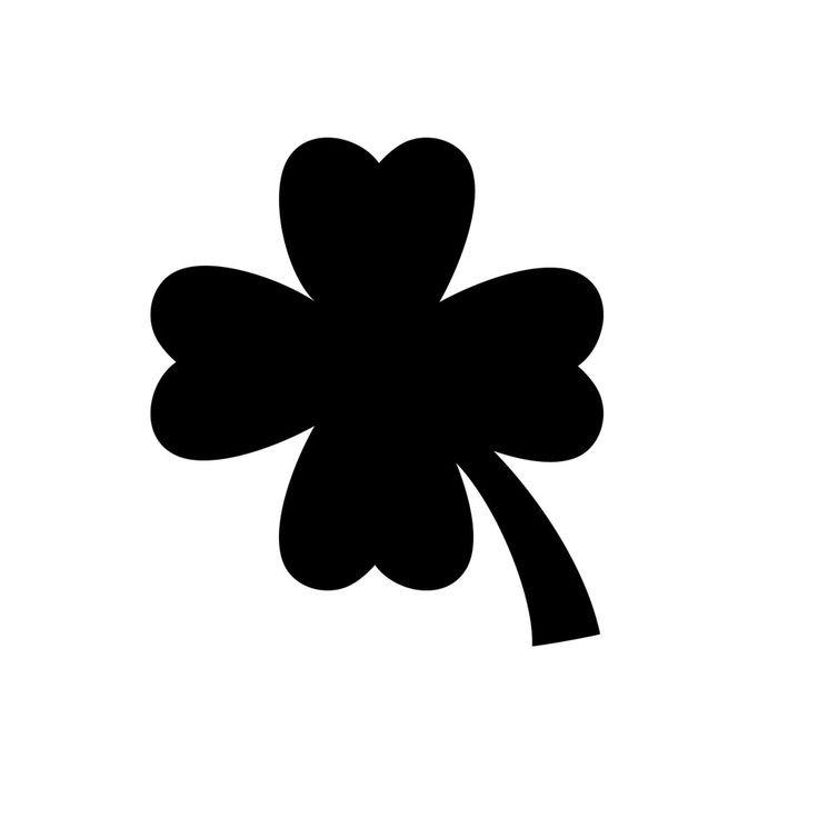 Клевер трафарет