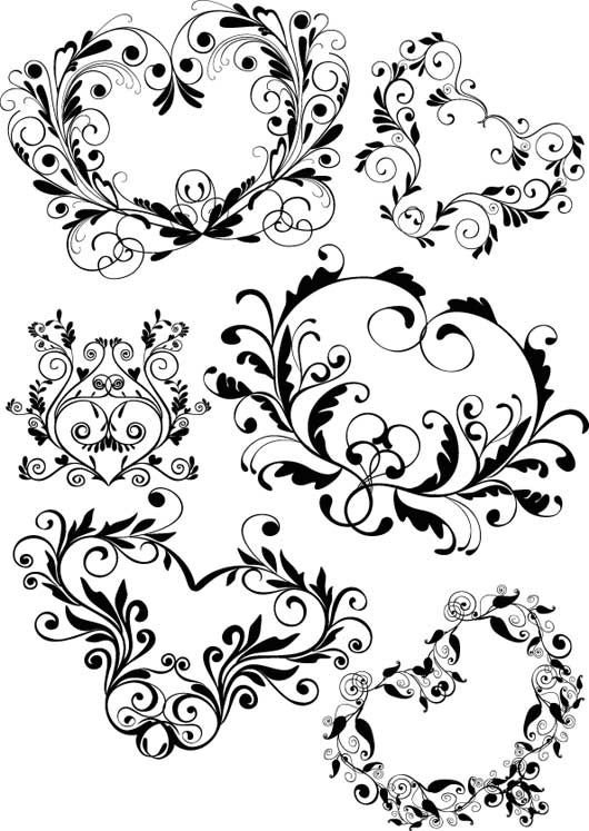 Трафареты для росписи свадебных бокалов