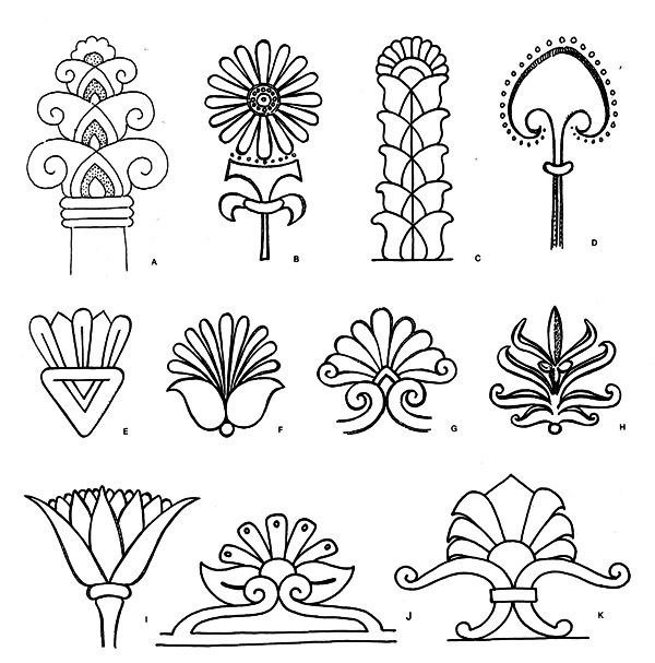 Орнамент растительный Месопотамии