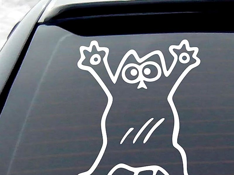 Стикеры на стекло автомобиля