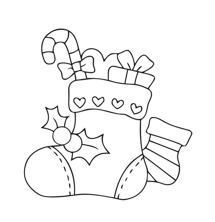 Новогодняя раскраска