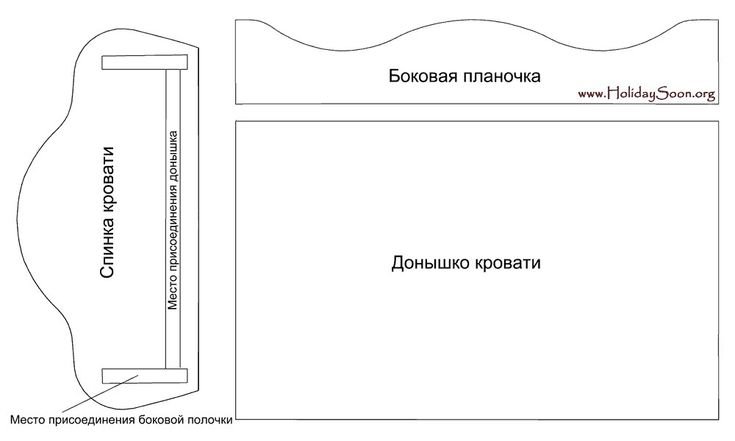 Лекало для кукольной мебели