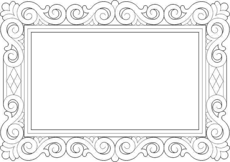 Узорная рамка для картины