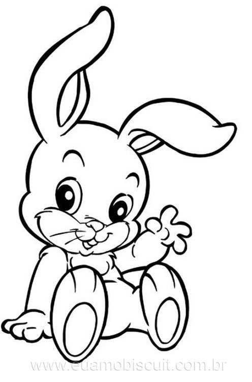 Заяц трафарет для детей