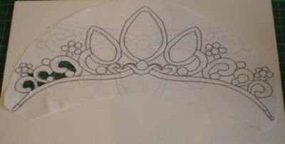 Трафарет короны для художественной гимнастики