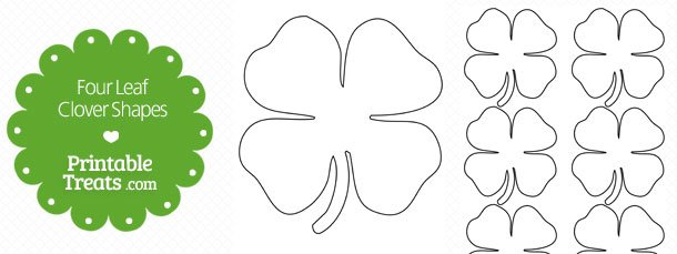 Лист клевера для вырезания