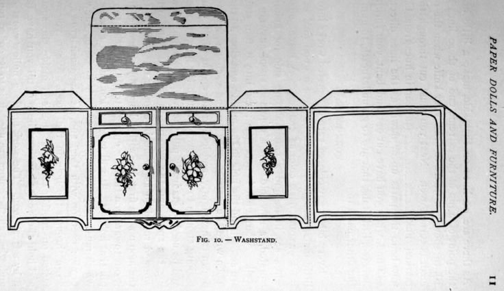 Развертка кухонной мебели из бумаги