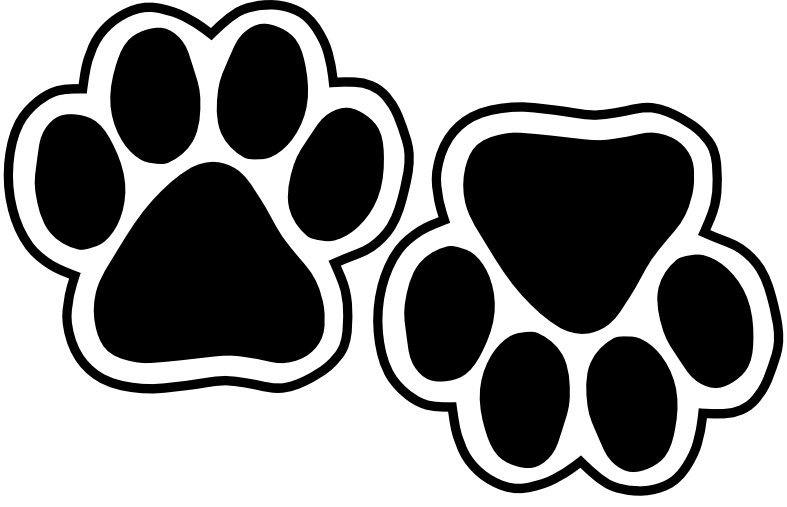 Трафарет лапки