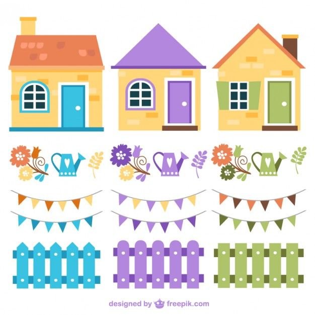 Аппликация домик