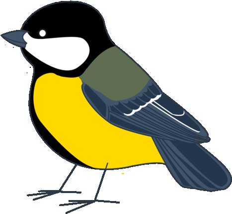 Синички мультяшные