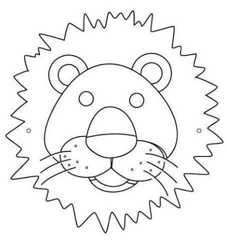 Морда Льва для аппликации из листьев