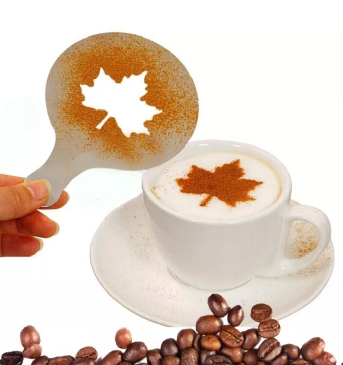 Трафареты для корицы в кофе