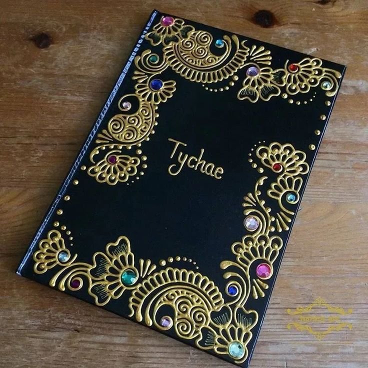 Точечная роспись ежедневника