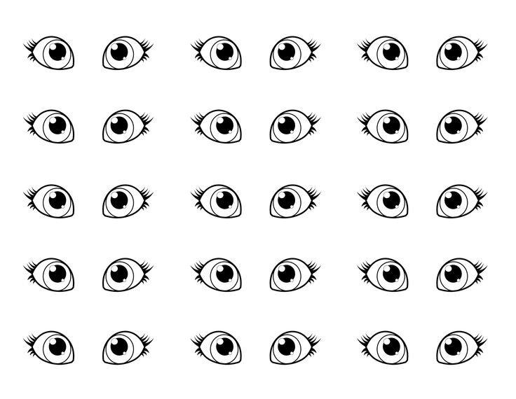 Глаза мультяшные