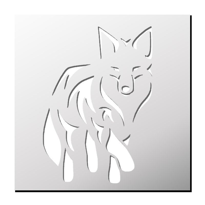Трафарет лисы