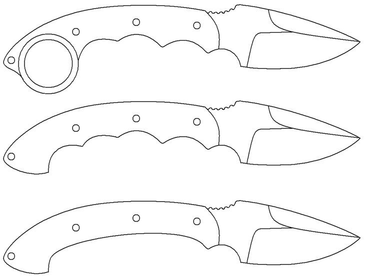 Флип кнайф стандофф 2 чертёж
