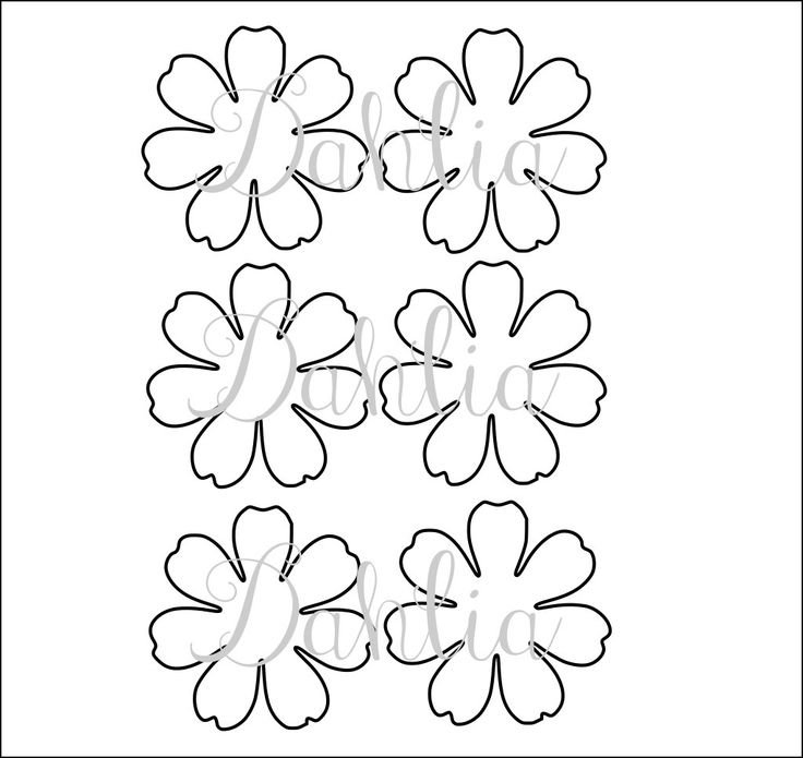 Шаблоны цветов для печати