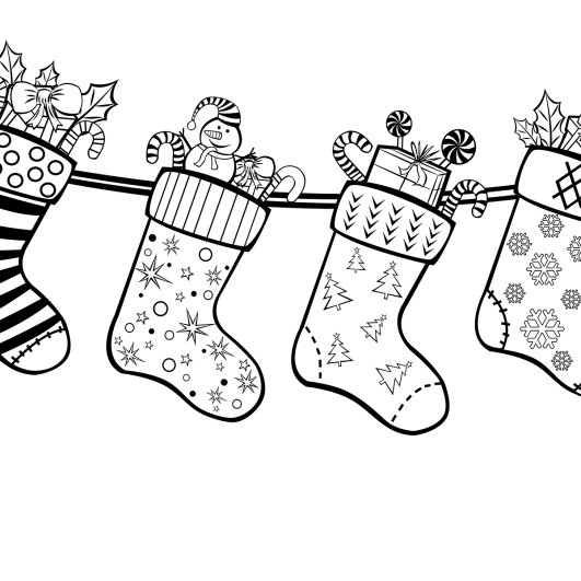 Новогодний носок