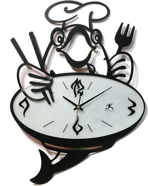 Часы на кухню из фанеры