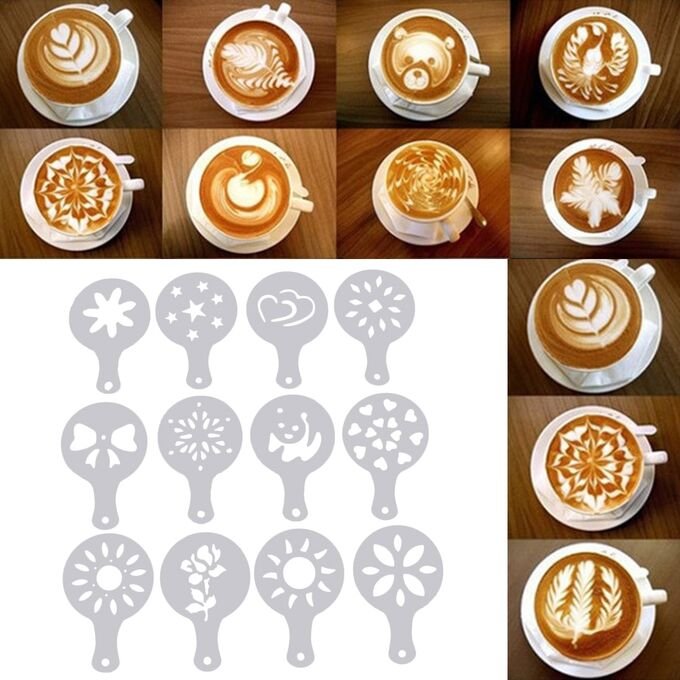 Coffee Barista Stencils набор