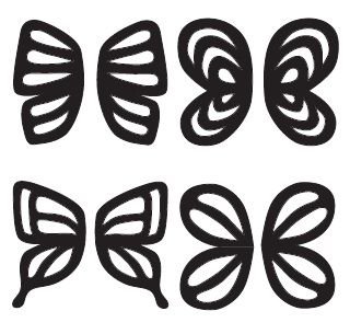 Украшение из шоколада трафарет