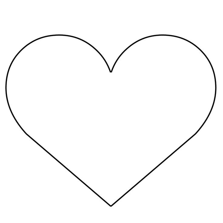 Сердечко шаблон