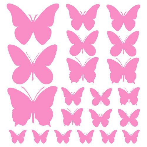 Трафарет бабочки для вырезания