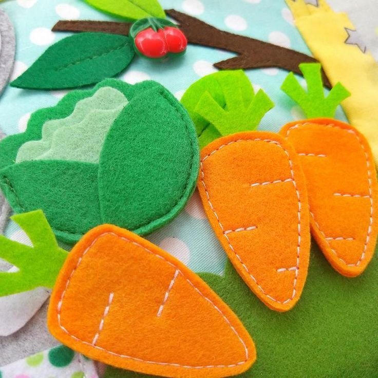Фрукты из фетра