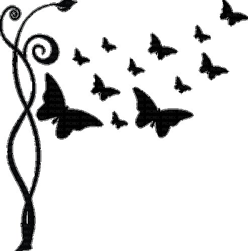 Силуэт бабочки