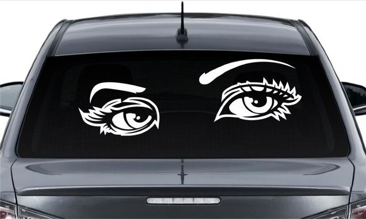 Наклейки на стекло автомобиля