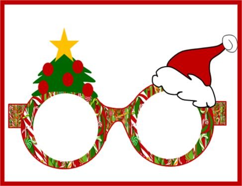 Новогодние очки для фотосессии