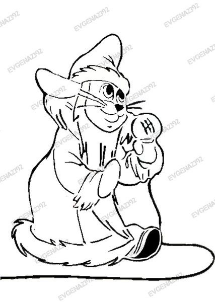 Заяц из ну погоди новогодний трафарет