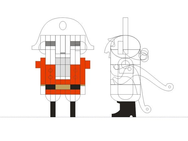 Орехокол Щелкунчик чертёж