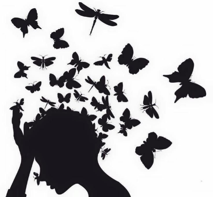 Силуэт бабочки