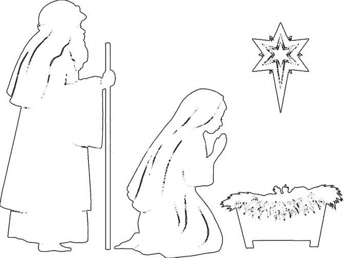 Трафареты на Рождество для вырезания