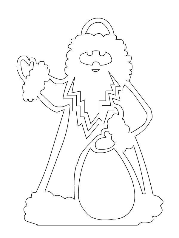 Вырезалка дед Мороз