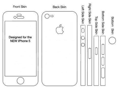 Айфон 5 чертеж