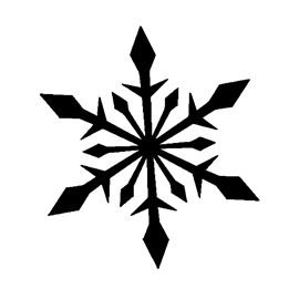 Трафарет новогодний для рисования баллончиком снежинки