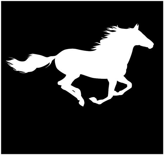 Силуэт лошади