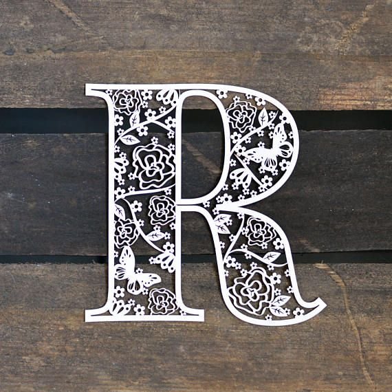 Кружевные буквы