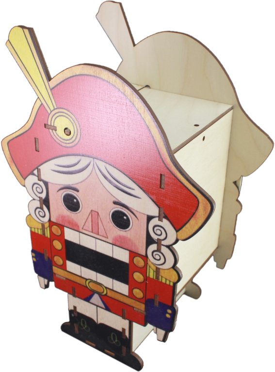 Щелкунчик из картона своими руками