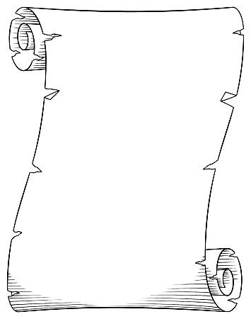 Свиток рисунок на прозрачном фоне