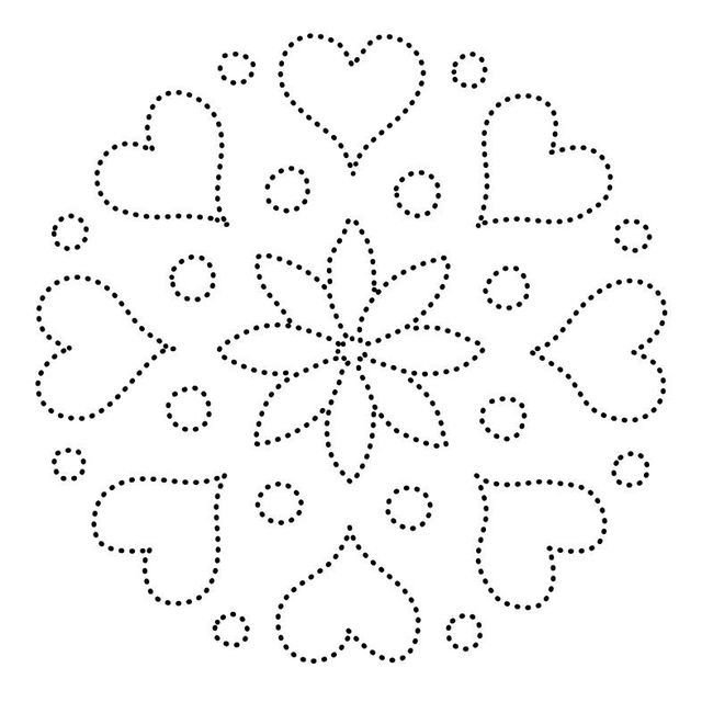 Узоры для точечной росписи контурами