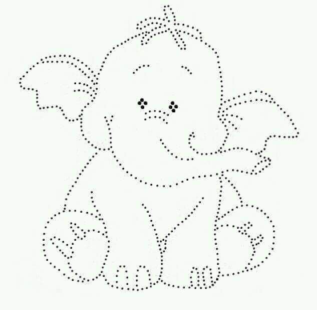 Обводить по точкам для детей