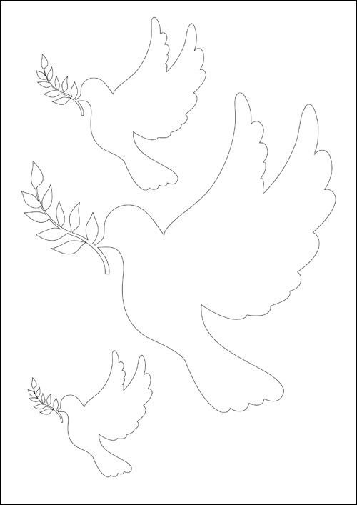 Вытынанки голуби